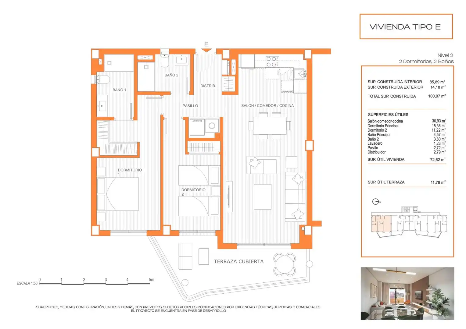 Apartment with terrace for sale in Los Pacos, imagen 10