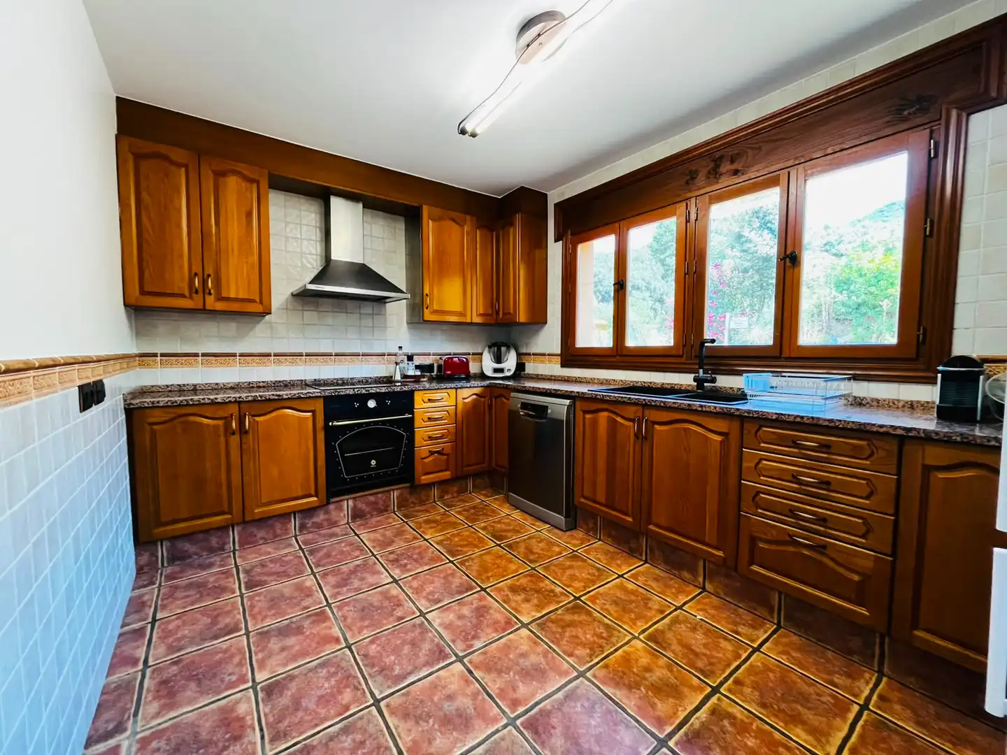Kitchen of Houses for rent in Sant Martí de Llémena  with Air Conditioner, Heating and Private garden
