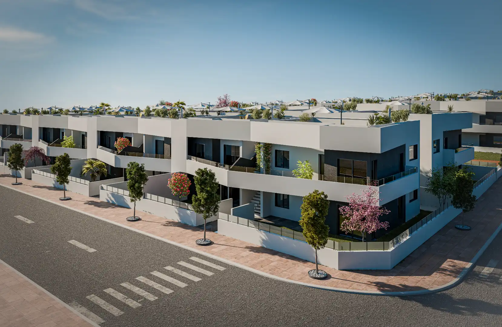 Vista exterior de Apartament en venda en San Miguel de Salinas amb Calefacció, Jardí privat i Terrassa