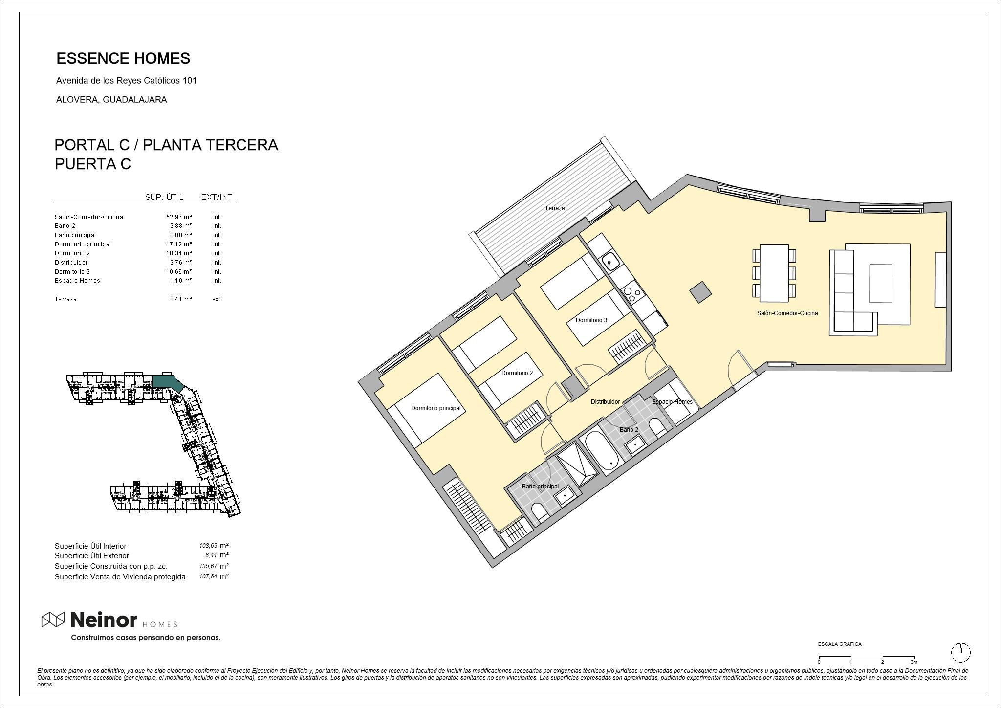 Piso en venta en   Avenida Camino las Fuentes, Alovera