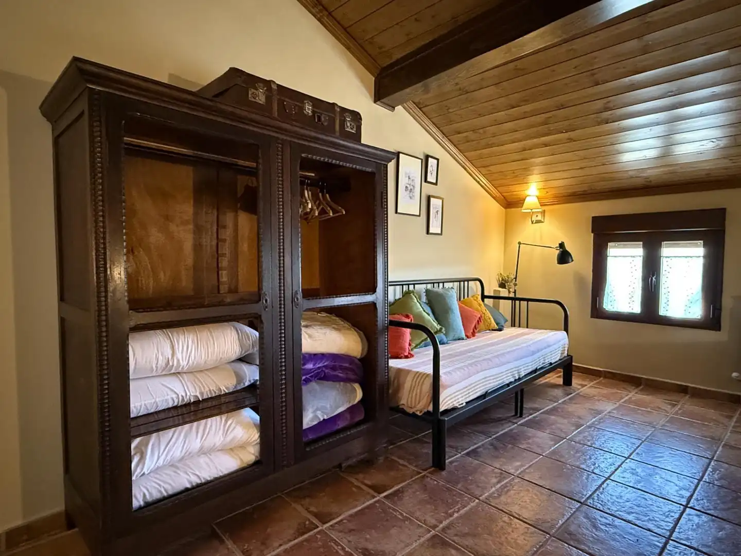 Habitación de Finca rústica en venta en Auñón con Terraza, Amueblado y Balcón