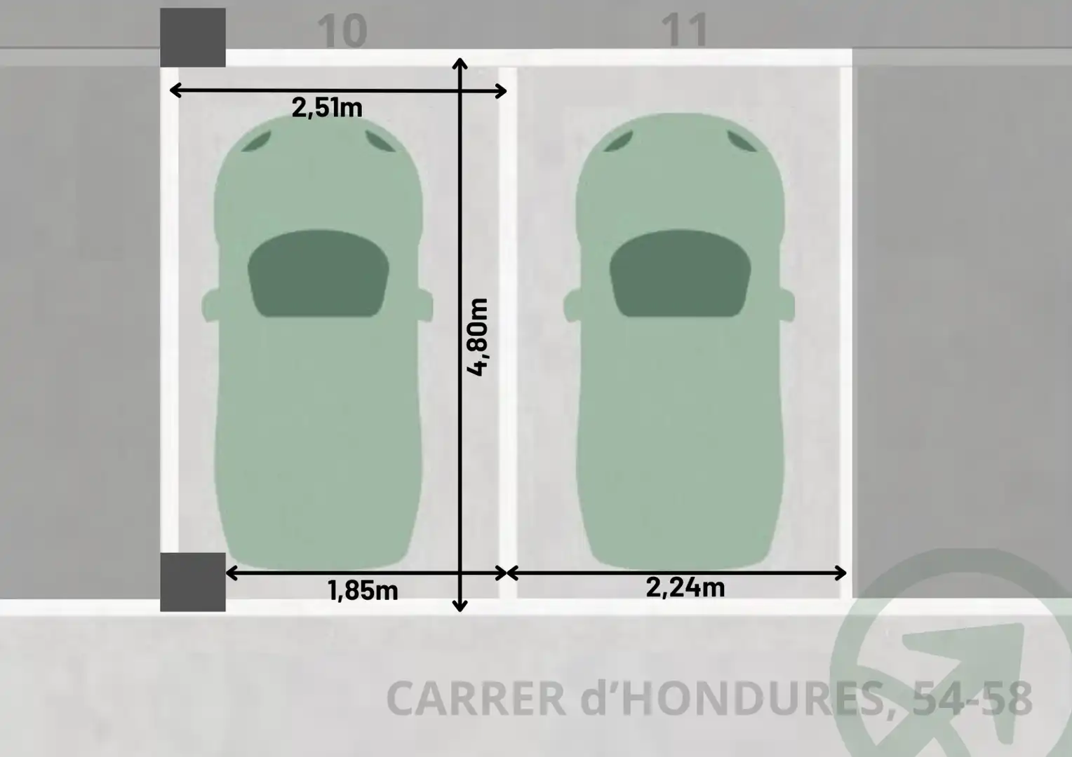 Einzelparkplatz zur Miete in Carrer d'Hondures 54, imagen 3