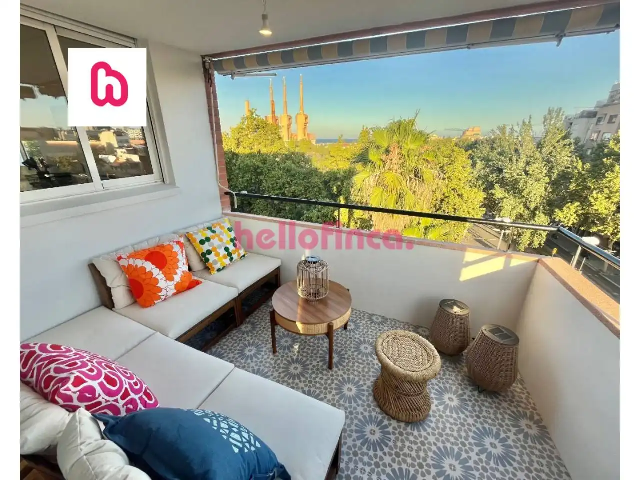 Terraza de Ático en venta en Sant Adrià de Besòs con Aire acondicionado, Calefacción y Parquet