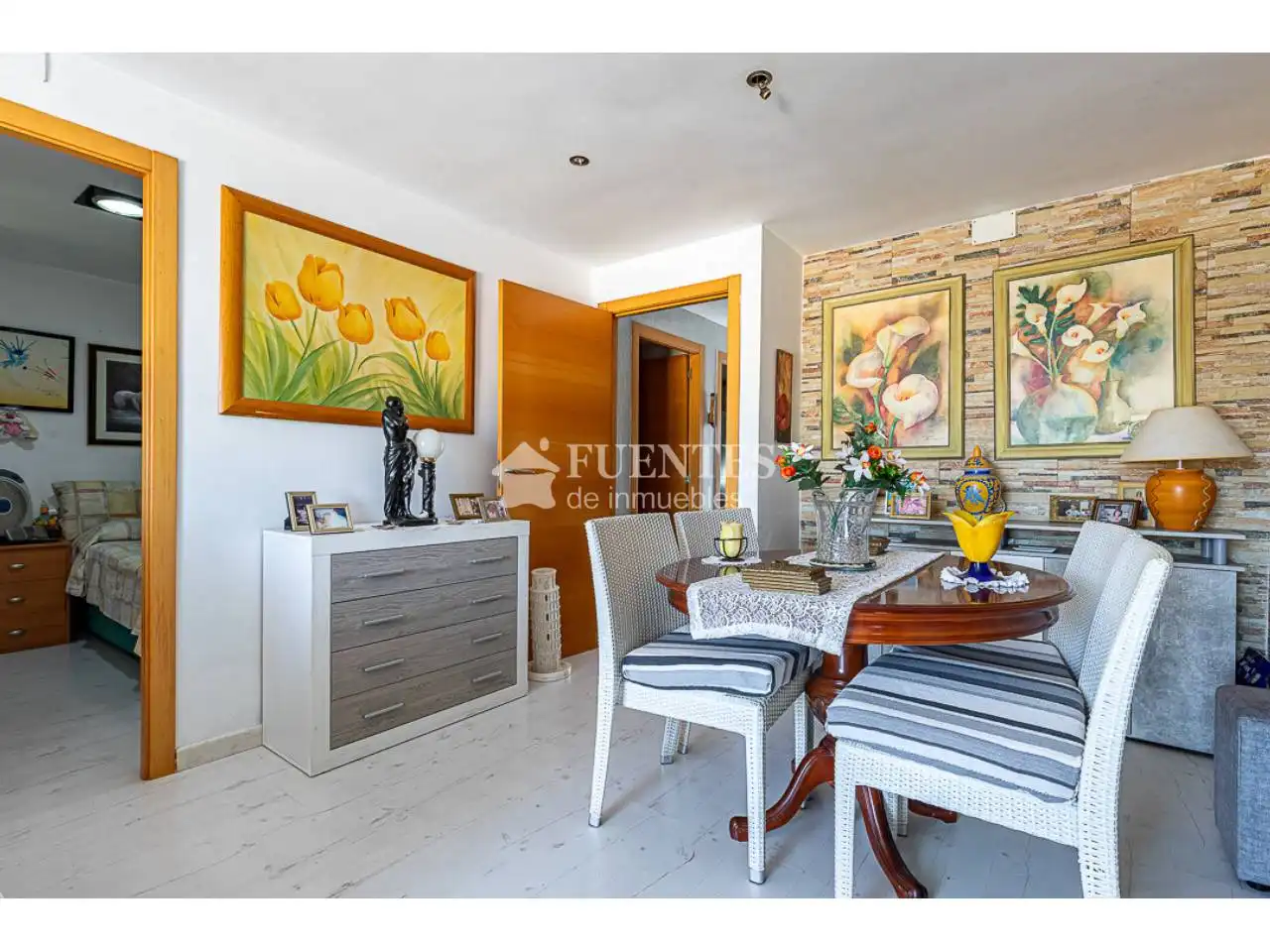 Dining room of Flat for sale in Alicante / Alacant  with Furnished, Balcony and Alarm