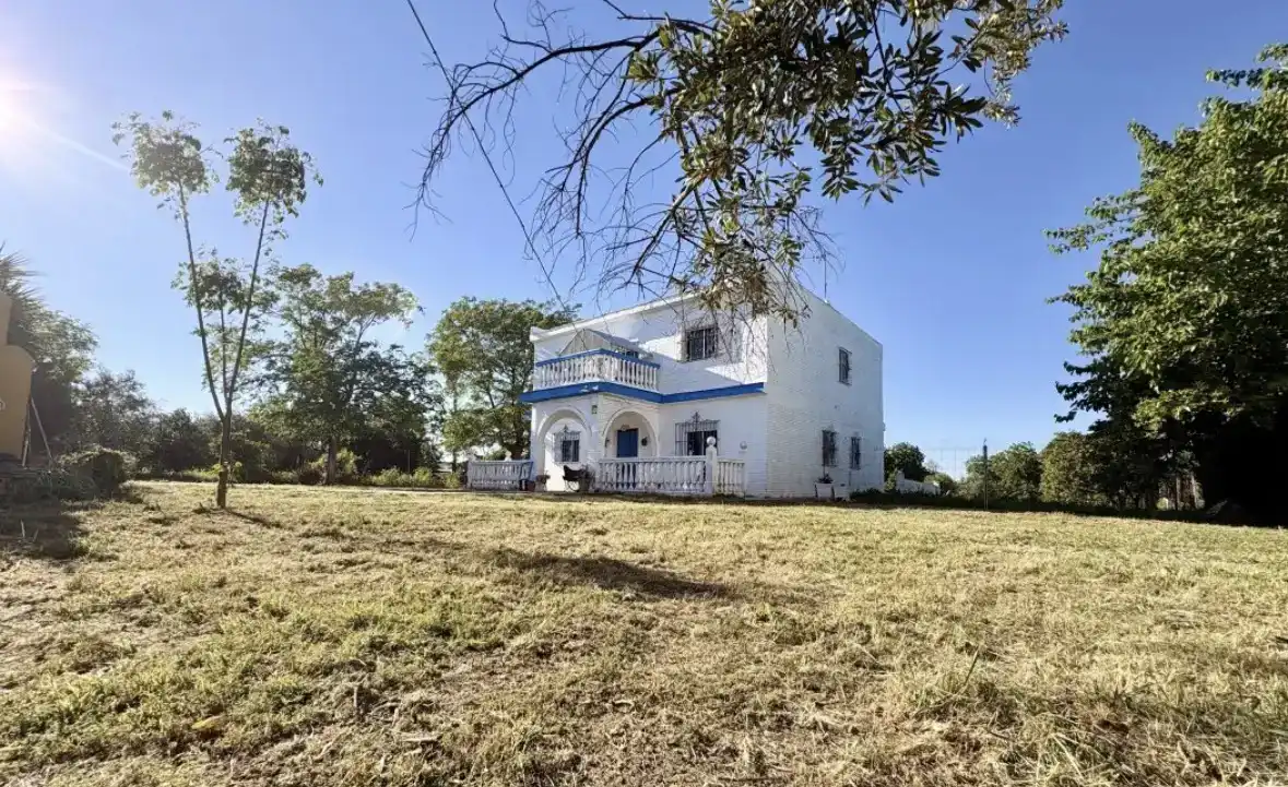 Vista exterior de Casa o xalet en venda en Carmona amb Aire condicionat, Jardí privat i Traster