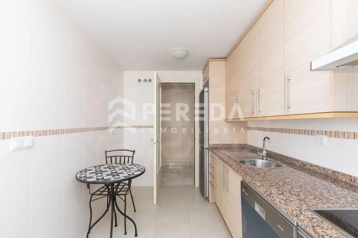 Kitchen of Apartments for sale in Roquetas de Mar  with Air Conditioner, Private garden and Terrace