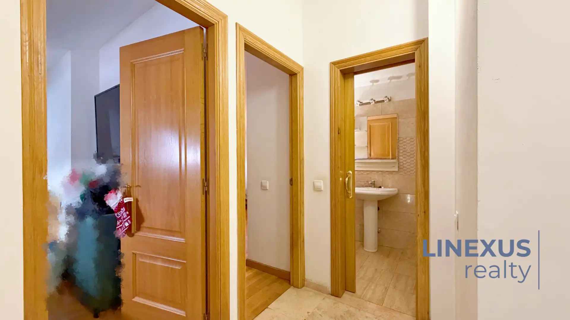 Badezimmer von Maisonette zum Verkauf in Las Palmas de Gran Canaria mit Parkett, Möbliert und Ofen