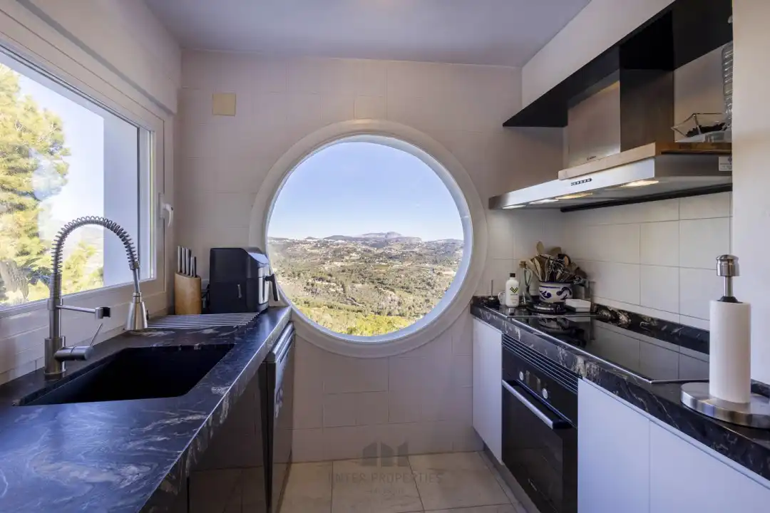 Kitchen of Flat for rent in Calpe / Calp  with Air Conditioner, Heating and Terrace