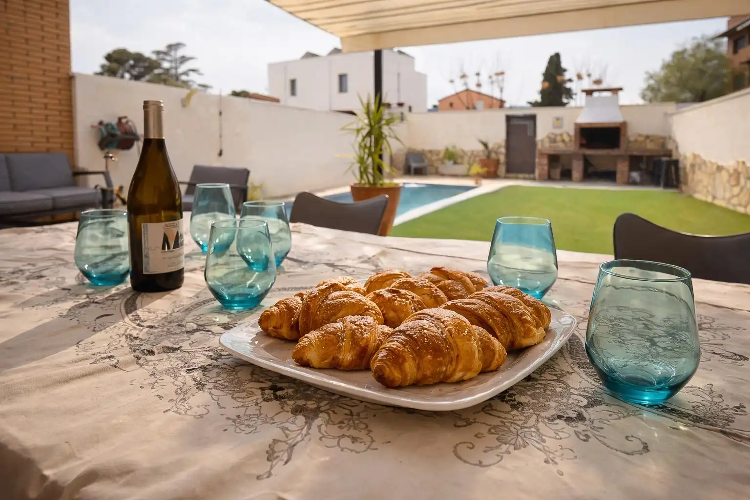 Terraza de Casa adosada en venta en Vilallonga del Camp con Aire acondicionado, Calefacción y Jardín privado