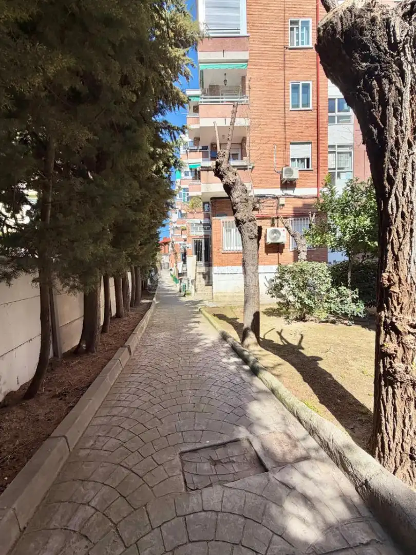 Vista exterior de Piso en venta en Madrid con Parquet y Balcón