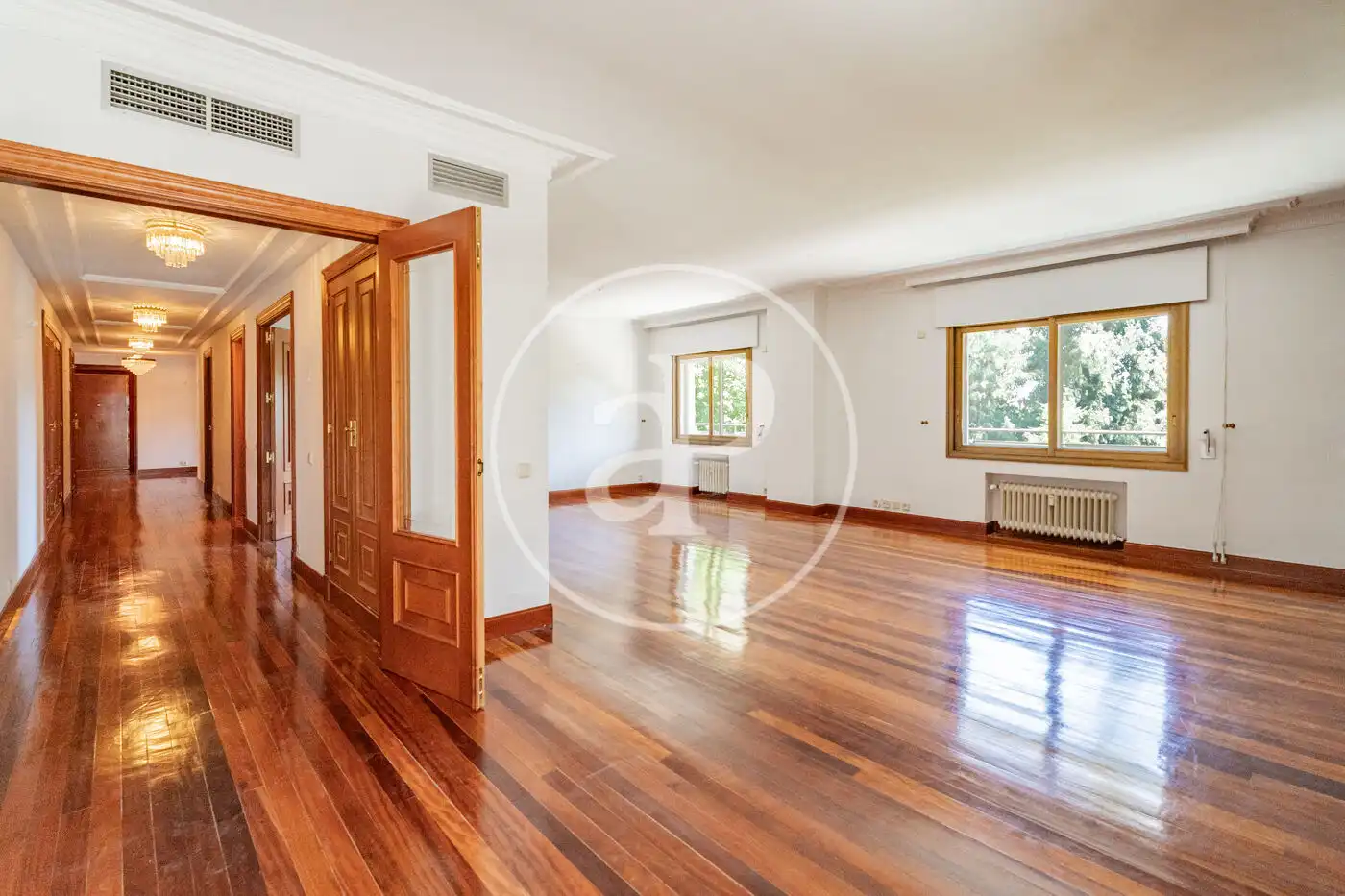 Sala de estar de Piso de alquiler en Madrid con Aire acondicionado, Calefacción y Jardín privado