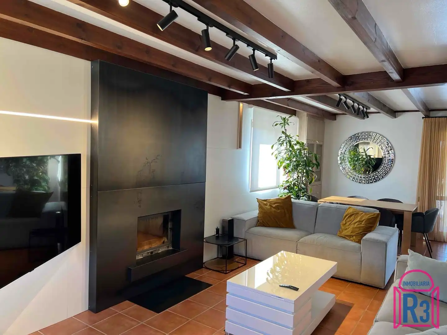 Sala de estar de Casa o chalet en venta en Villaquilambre con Calefacción