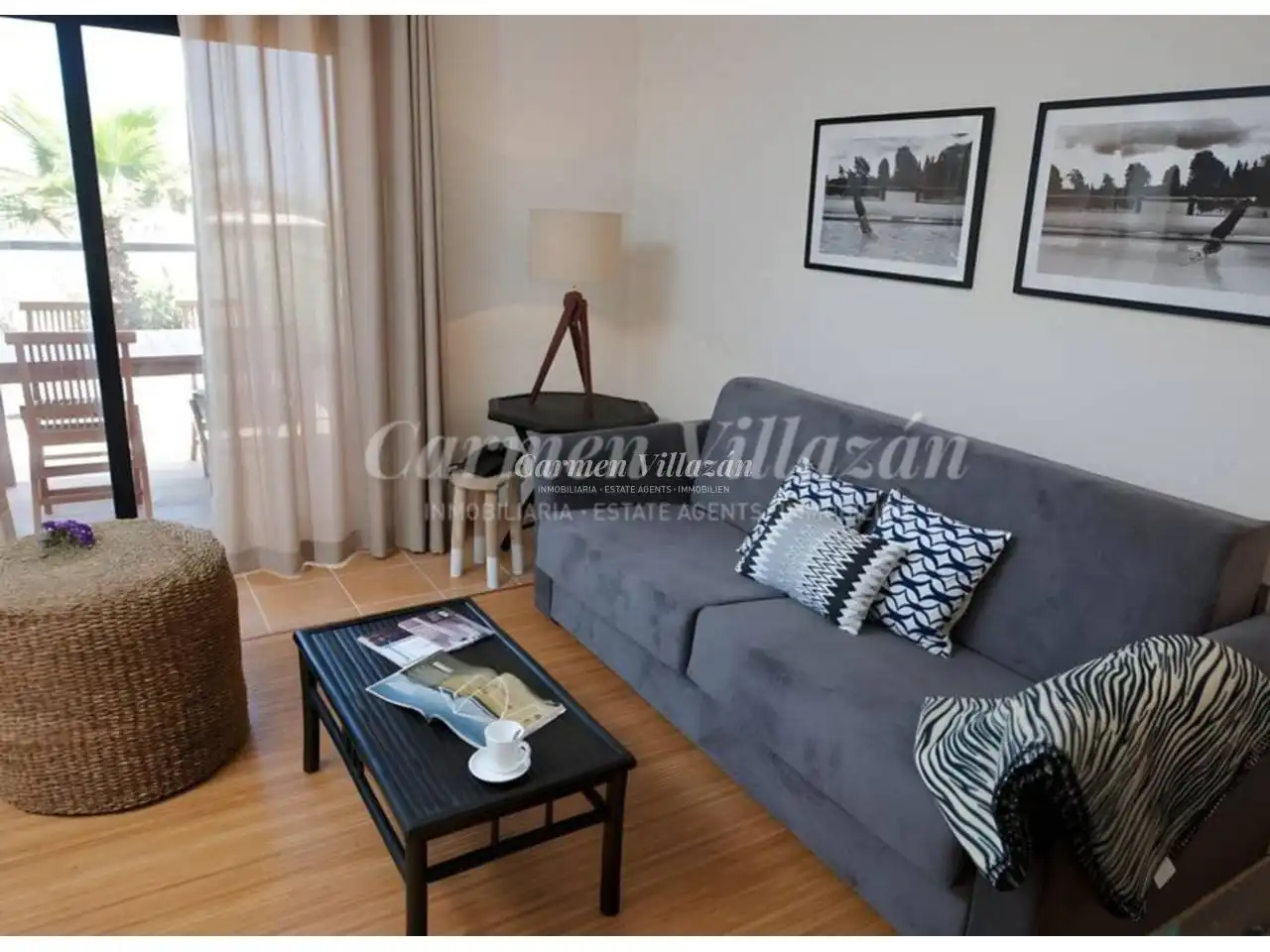 Sala de estar de Apartamento en venta en La Oliva con Terraza, Balcón y Piscina comunitaria