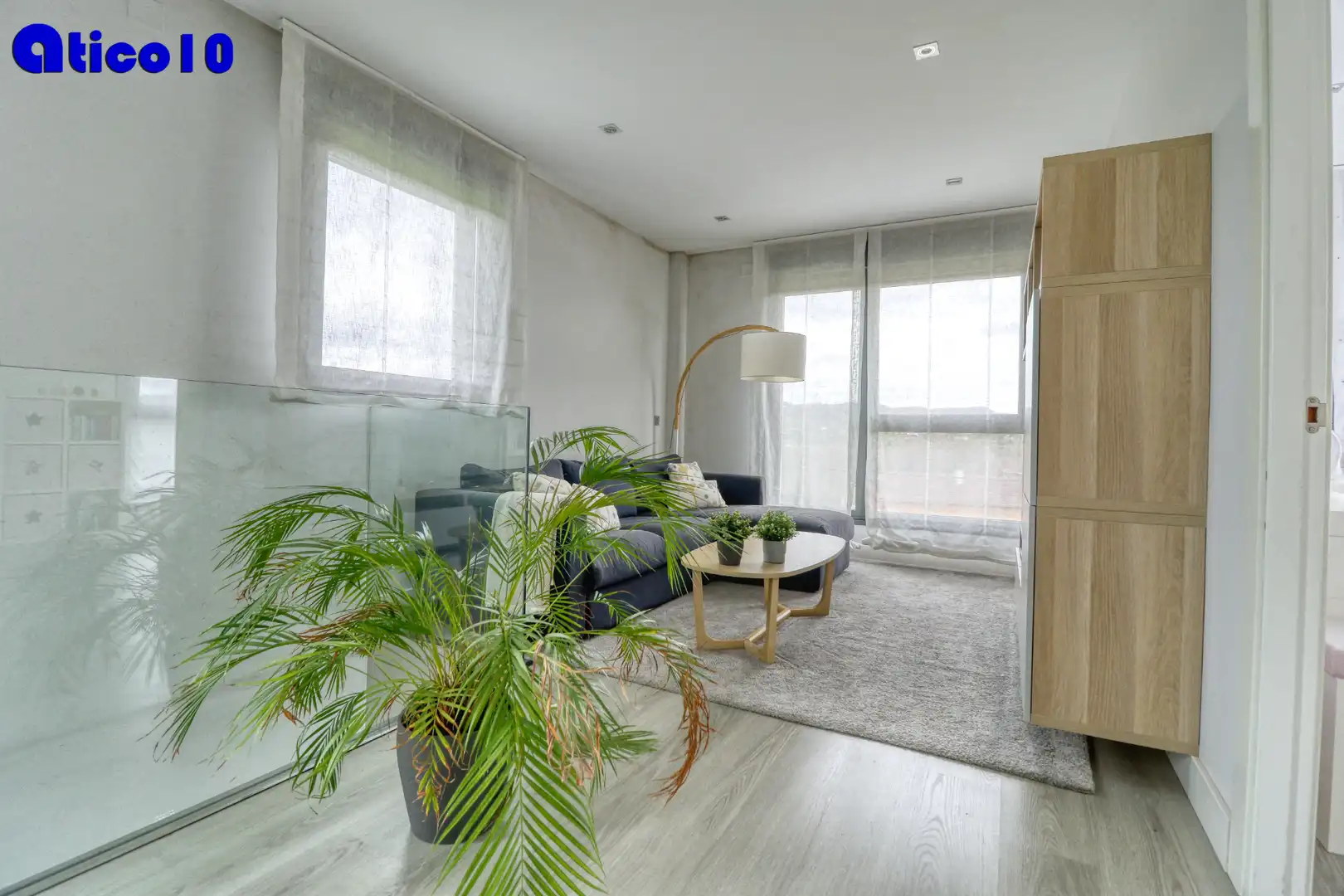Wohnzimmer von Haus oder Chalet zum Verkauf in Noreña mit Heizung, Parkett und Abstellraum
