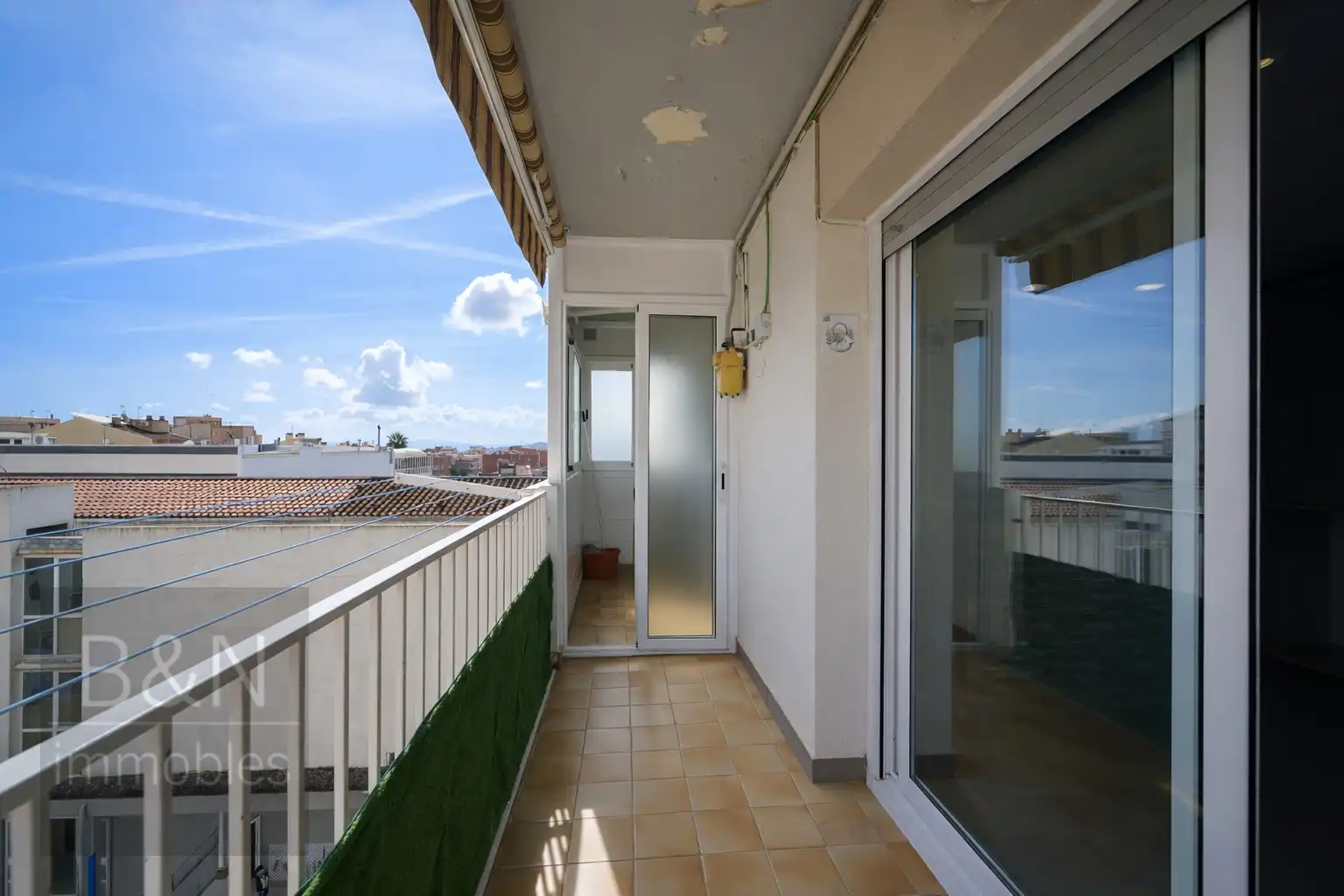 Balcony of Flat for sale in Terrassa  with Air Conditioner, Heating and Balcony
