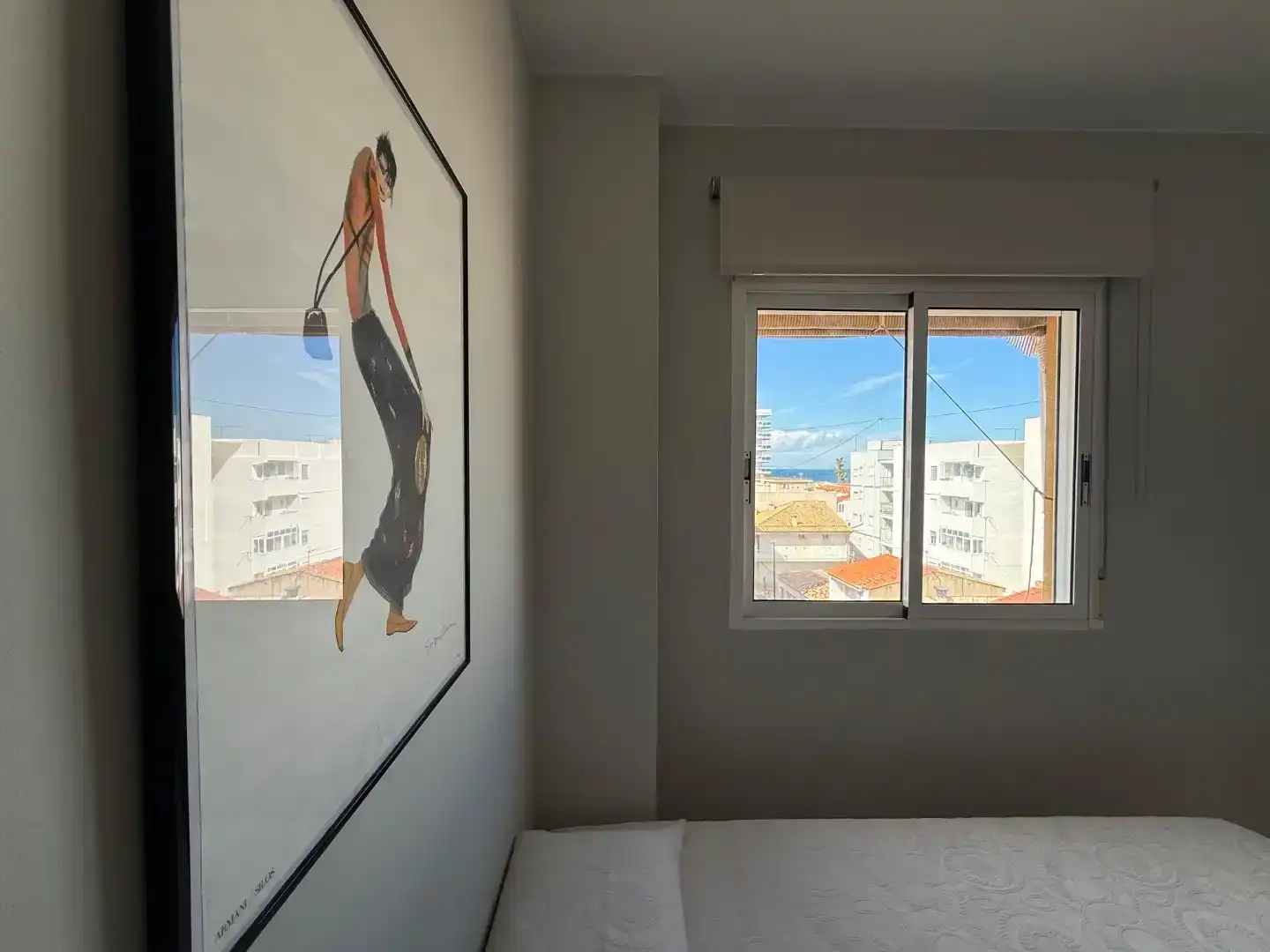 Schlafzimmer von Wohnung zur Miete in Miramar mit Klimaanlage, Schwimmbad und Balkon