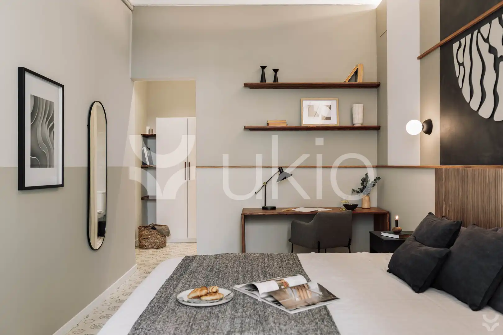 Habitación de Apartamento de alquiler en Barcelona con Aire acondicionado, Calefacción y Terraza