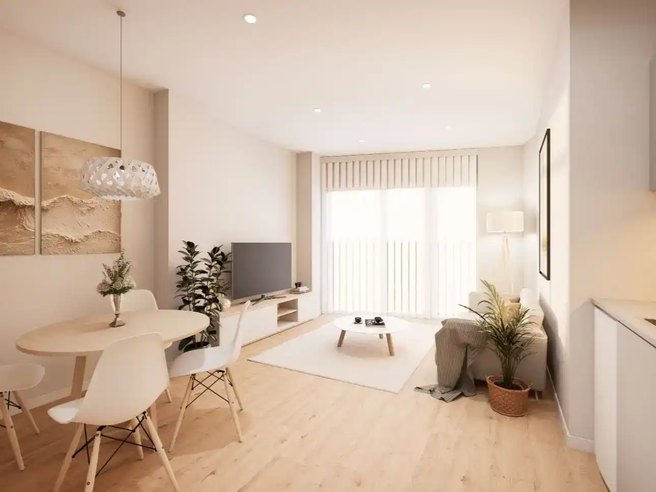 Wohnzimmer von Wohnung zur Miete in Sagunto / Sagunt mit Klimaanlage
