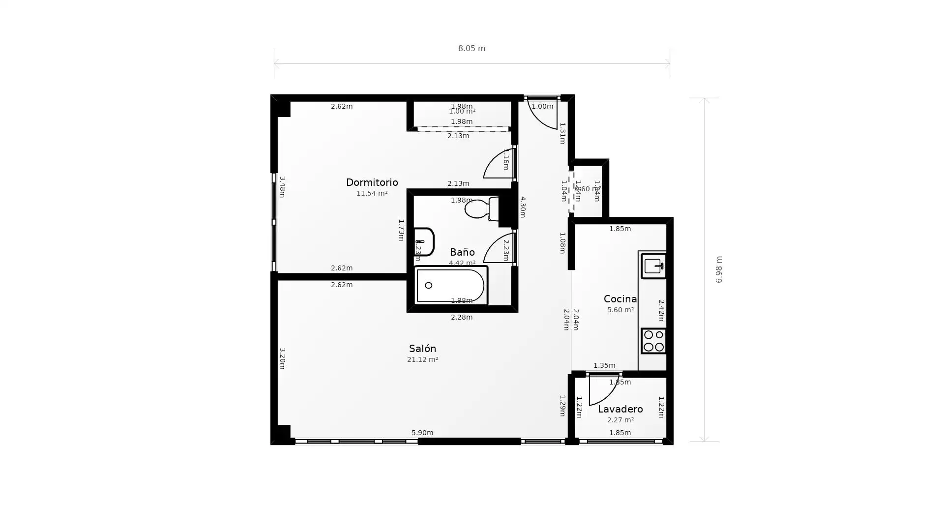 Wohnung zum Verkauf in Madrid mit Heizung, Privatgarten und Gemeinschaftspool