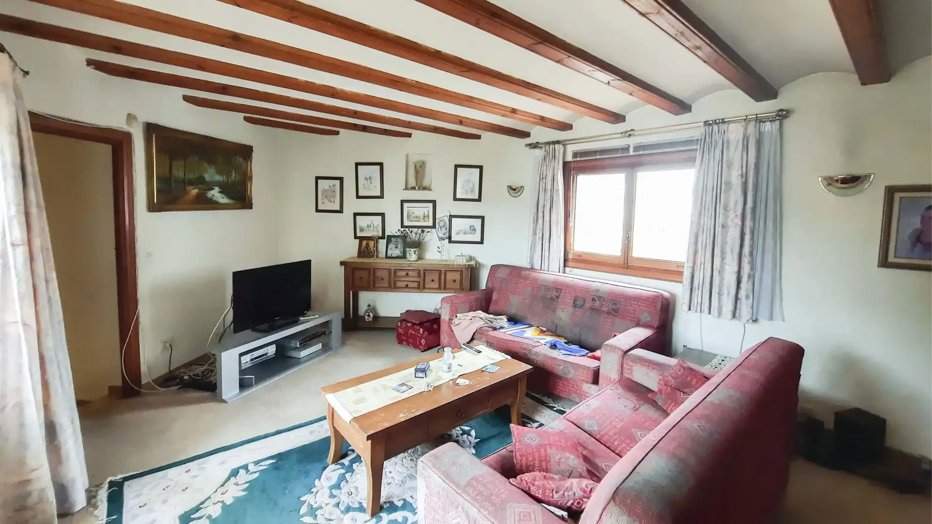 Living room of Houses for sale in Jávea / Xàbia  with Air Conditioner, Storage room and Swimming Pool