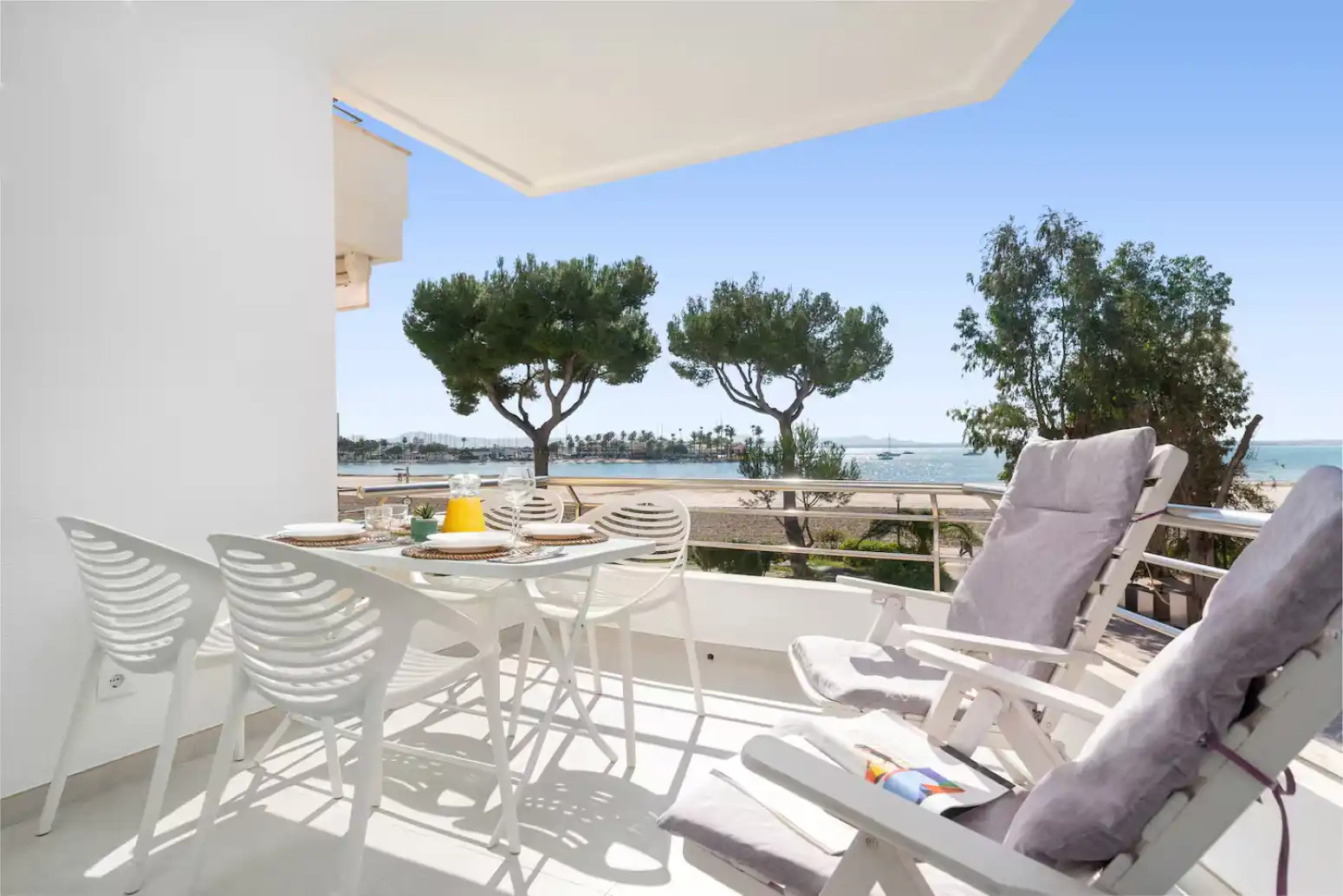 Terrasse von Wohnung zur Miete in Alcúdia mit Klimaanlage, Heizung und Terrasse