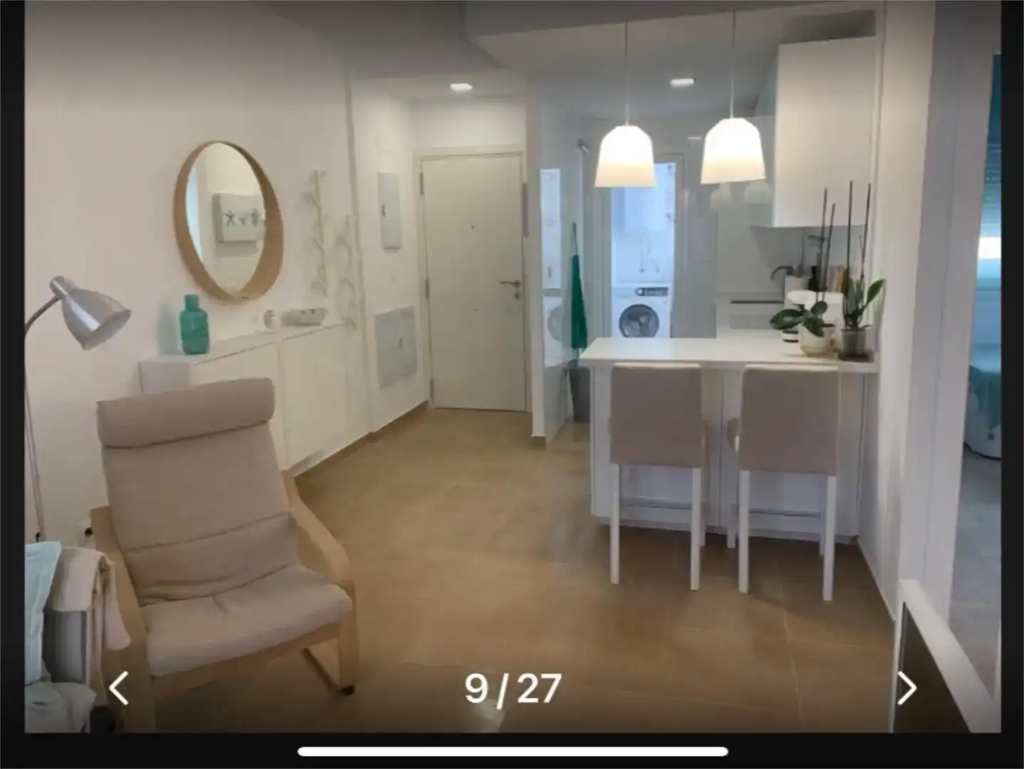Wohnzimmer von Wohnung zur Miete in Rota mit Klimaanlage, Privatgarten und Schwimmbad