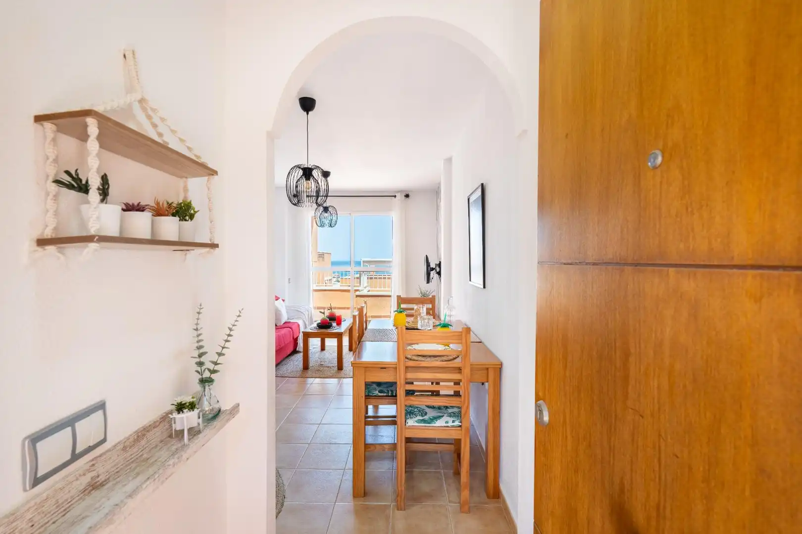 Esszimmer von Maisonette zum Verkauf in Mojácar mit Klimaanlage, Privatgarten und Terrasse