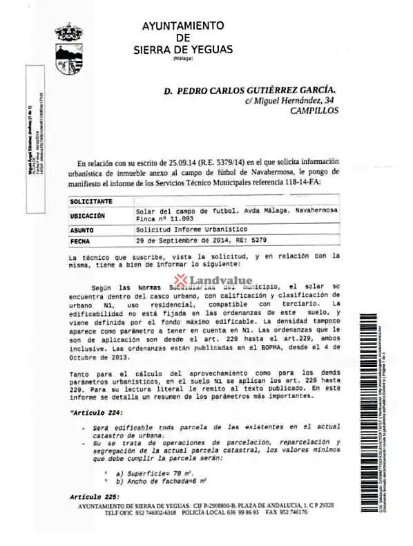 Jardín de Residencial en venta en Sierra de Yeguas