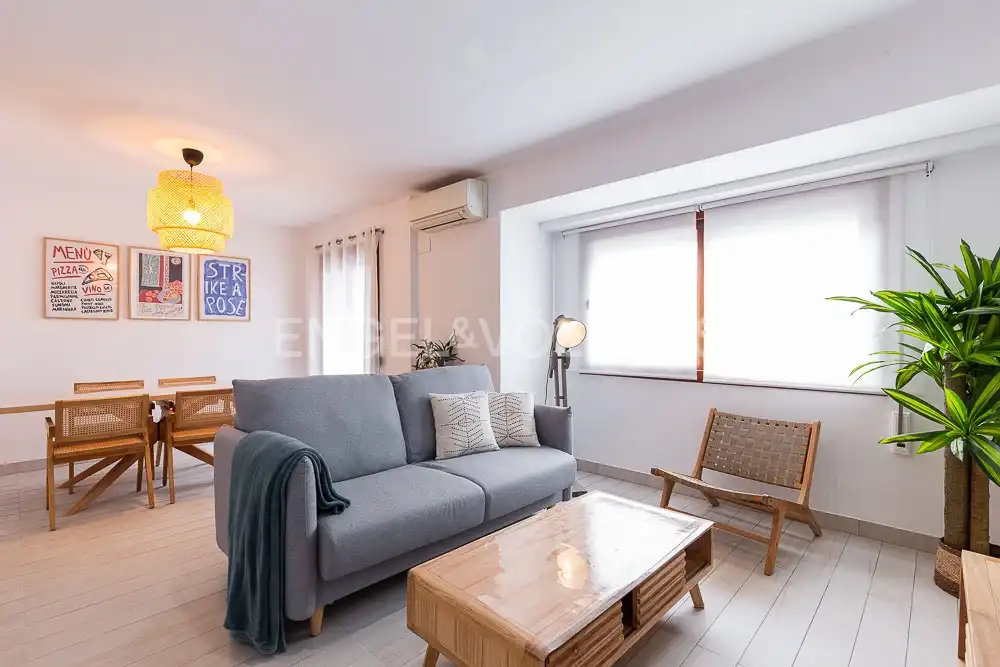 Sala de estar de Piso de alquiler en Valencia con Aire acondicionado, Calefacción y Amueblado