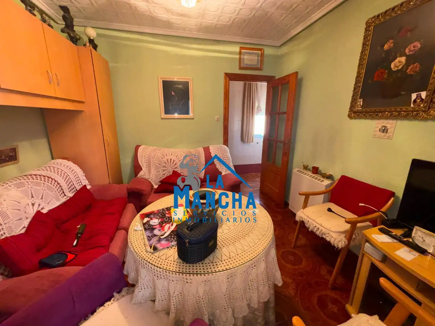 Sala d'estar de Pis en venda en Albacete amb Calefacció, Terrassa i Moblat