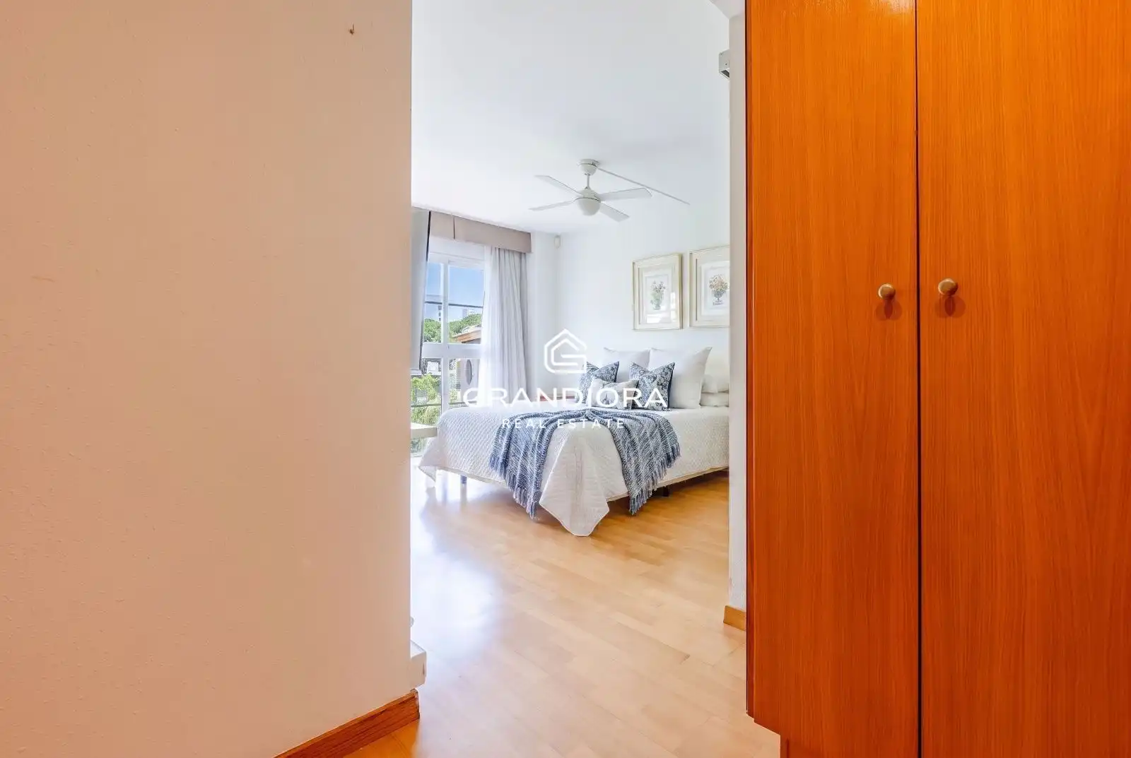 Schlafzimmer von Maisonette zur Miete in Sant Andreu de Llavaneres mit Klimaanlage, Terrasse und Schwimmbad