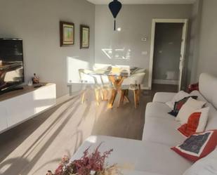 Sala d'estar de Apartament de lloguer en A Coruña Capital  amb Calefacció, Parquet i Moblat