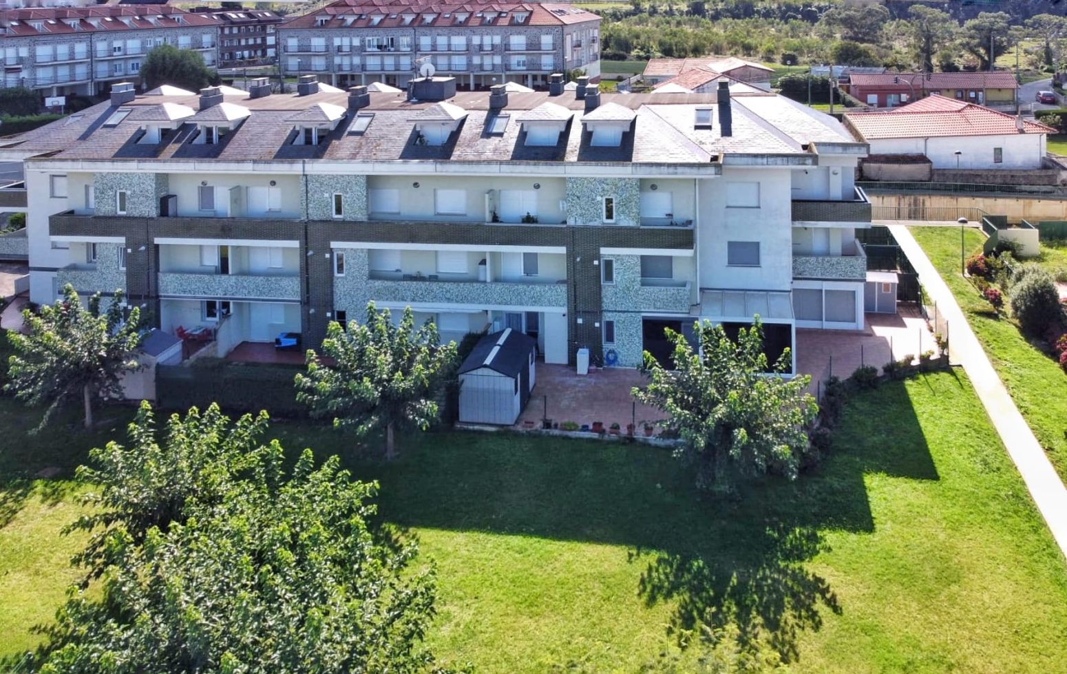 Exterior view of Flat for sale in Suances  with Heating, Private garden and Parquet flooring