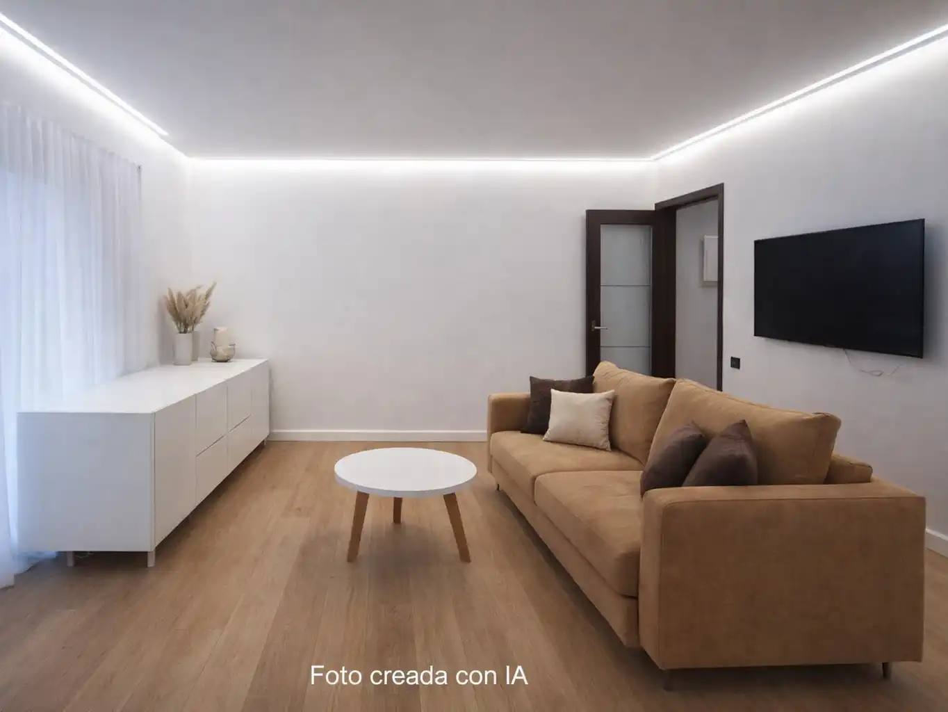 Sala de estar de Piso en venta en L'Hospitalet de Llobregat con Balcón
