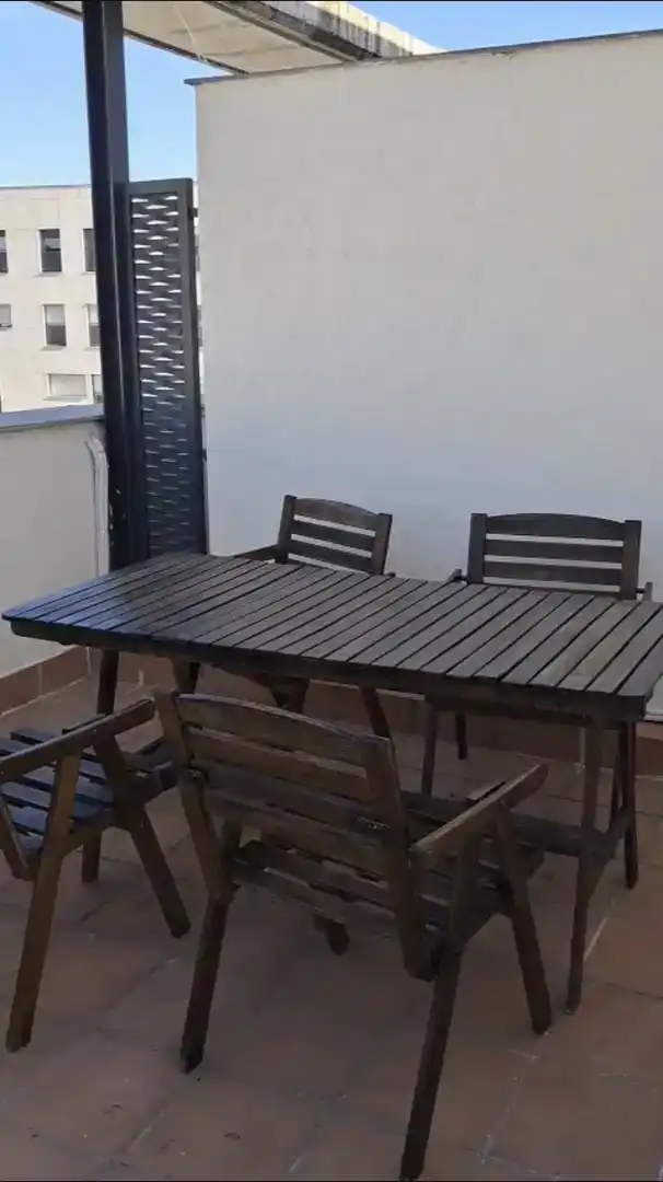 Terrasse von Wohnung zur Miete in Torrejón de Ardoz mit Klimaanlage, Privatgarten und Parkett