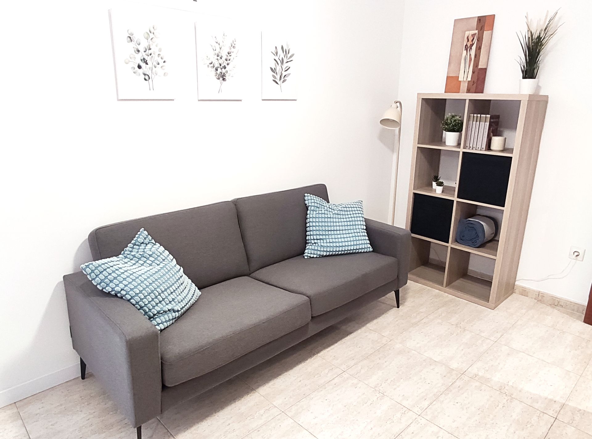 Sala d'estar de Pis de lloguer en Terrassa amb Moblat, Forn i Rentadora