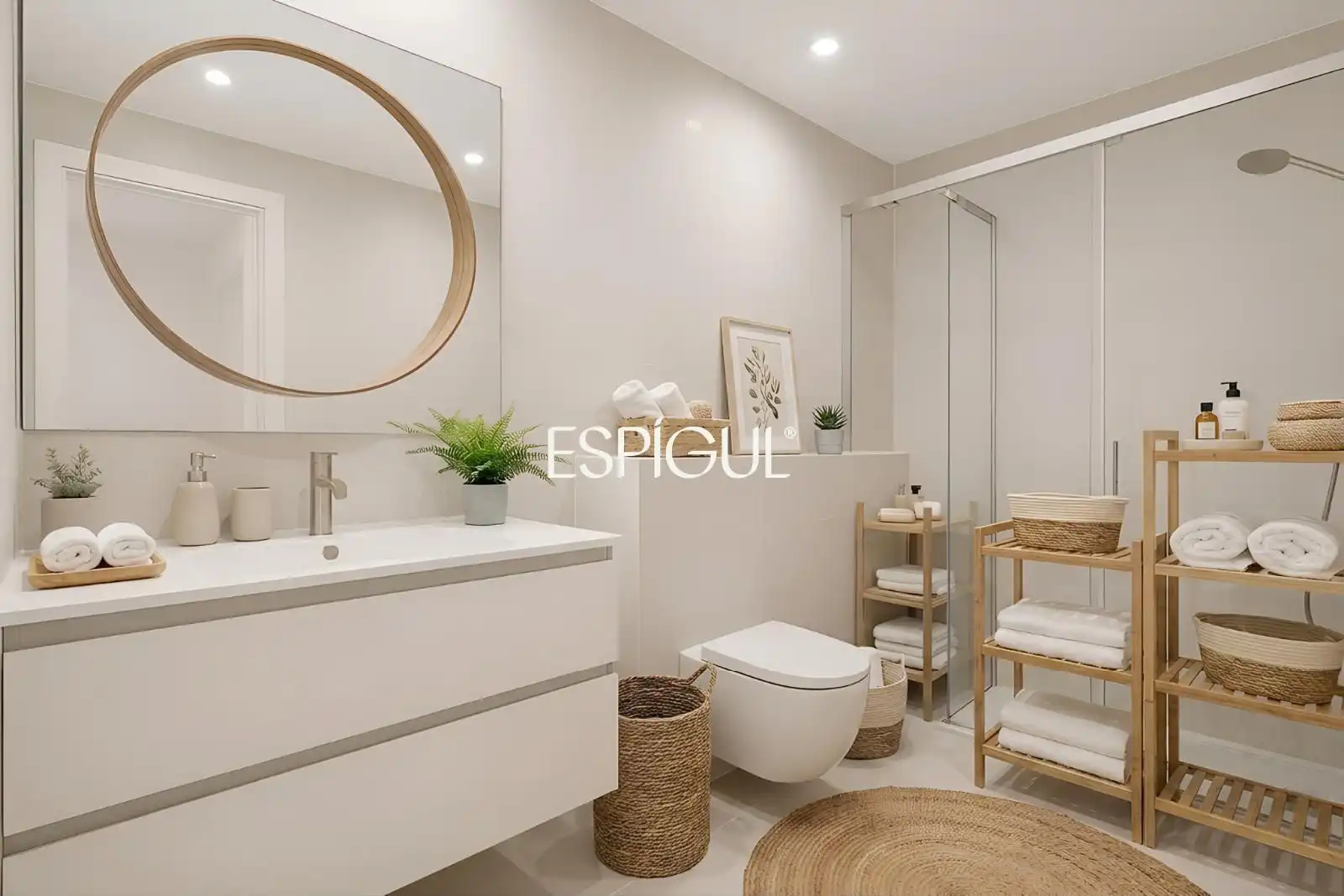 Baño de Casa adosada en venta en Sant Cugat del Vallès con Aire acondicionado, Calefacción y Terraza