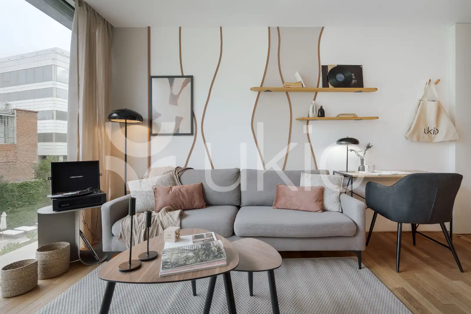 Living room of Apartments for rent in Madrid  with Heating, Swimming Pool and Furnished