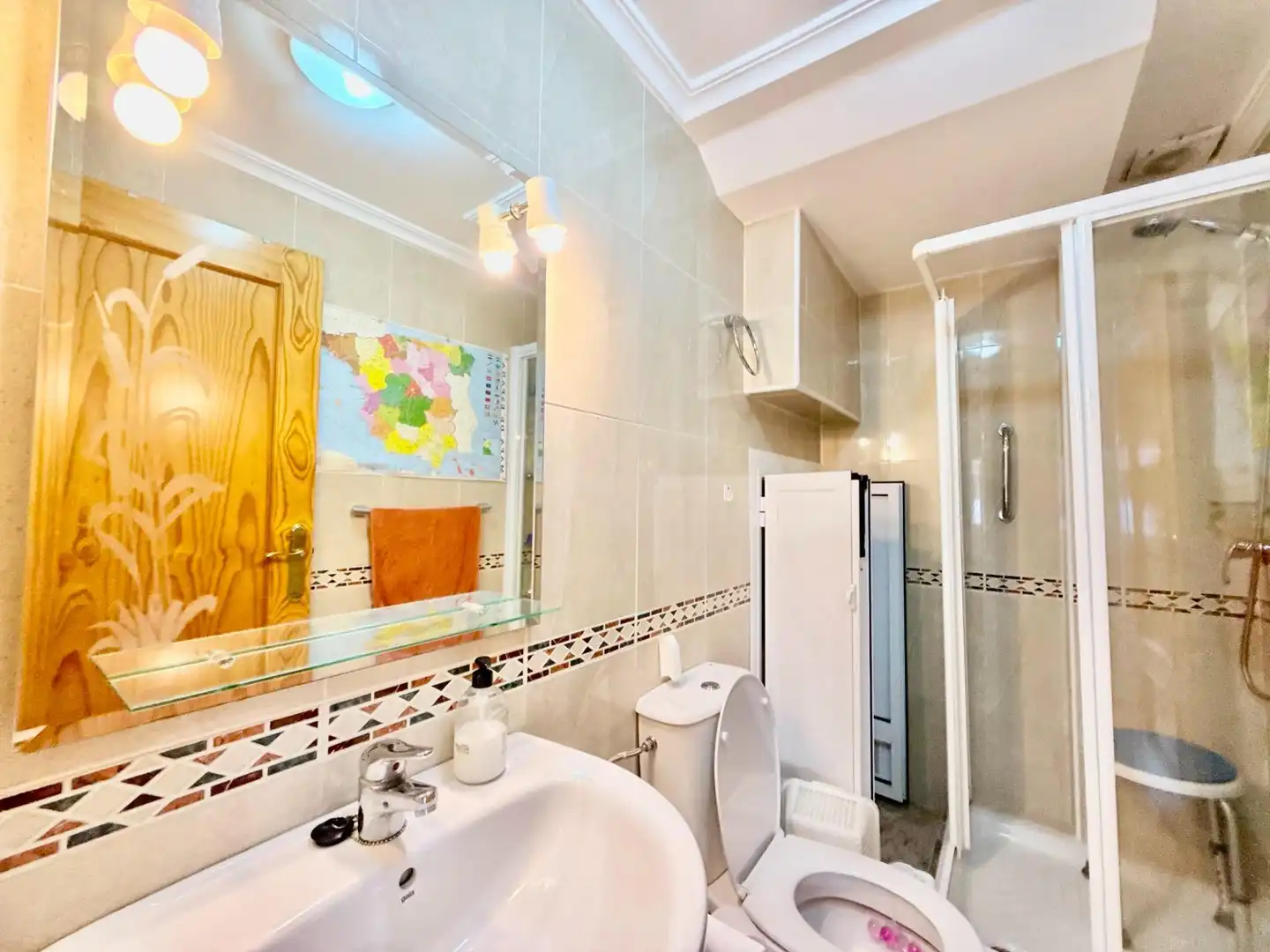 Bathroom of Detached homes for sale in Pilar de la Horadada  with Air Conditioner, Private garden and Terrace