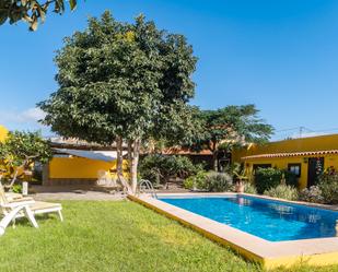 Piscina de Casa o xalet en venda en Gáldar amb Aire condicionat, Jardí privat i Terrassa