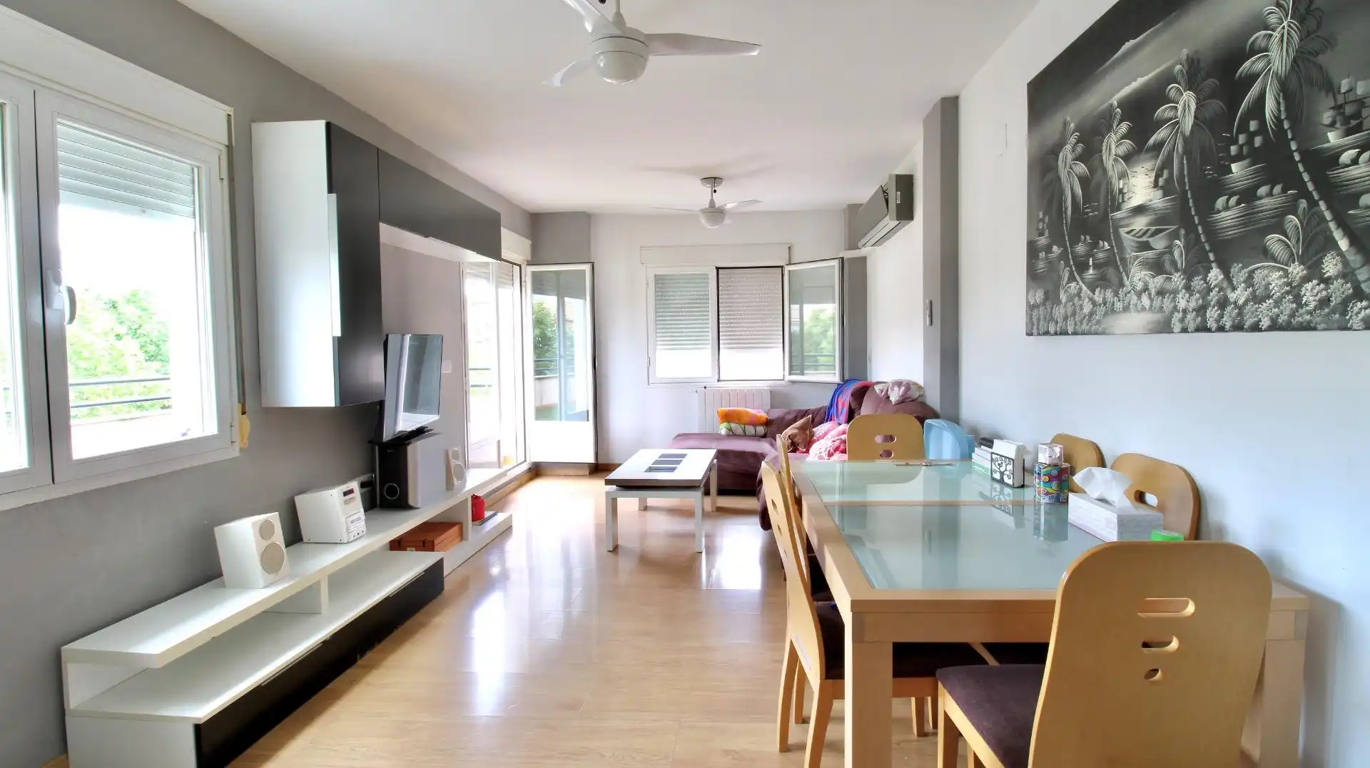 Sala de estar de Ático en venta en Churriana de la Vega con Aire acondicionado, Calefacción y Terraza