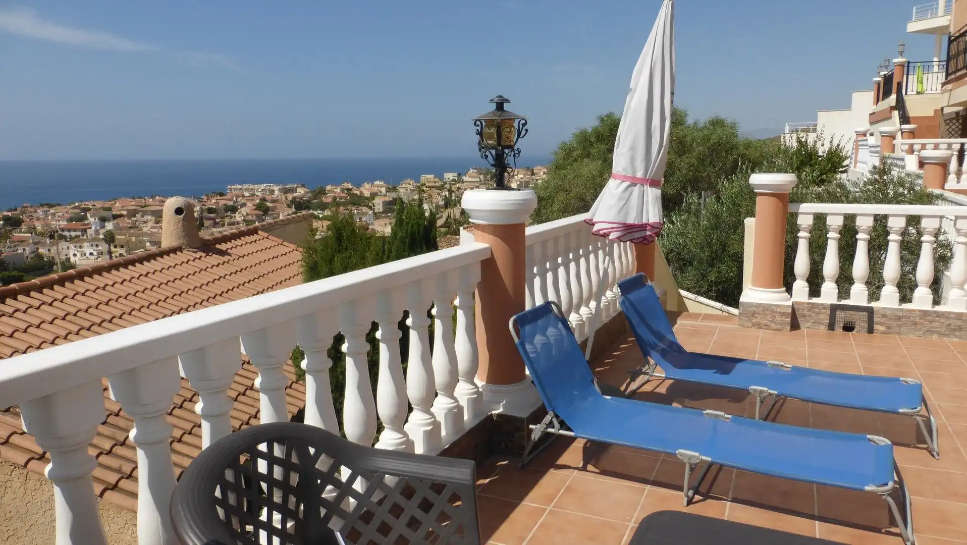 Terrassa de Casa o xalet en venda en Mazarrón amb Aire condicionat, Terrassa i Piscina