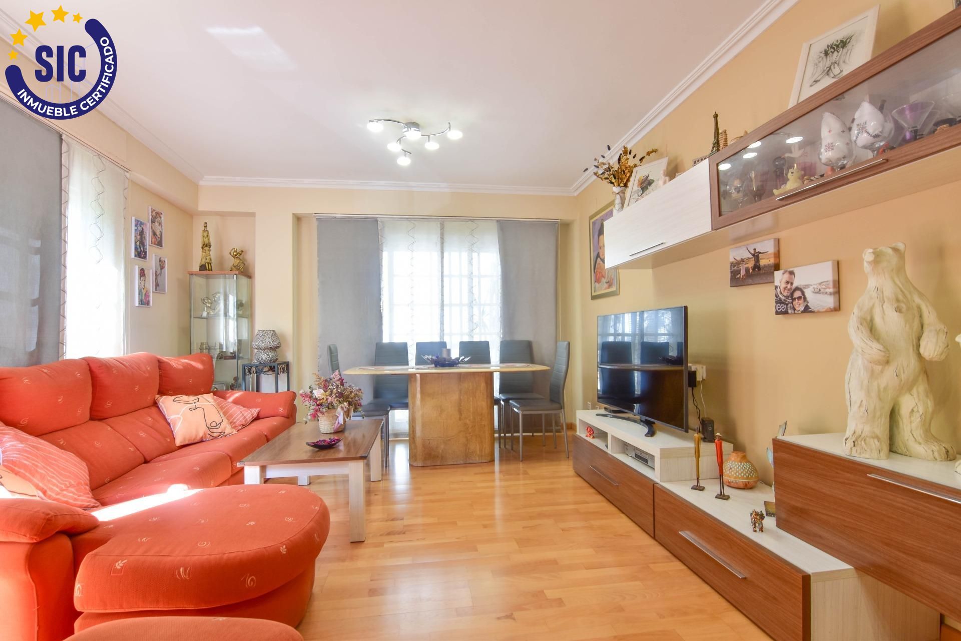Sala de estar de Piso en venta en Picanya con Aire acondicionado, Calefacción y Parquet
