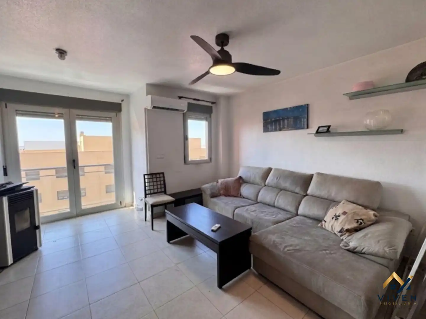 Sala de estar de Ático en venta en Murcia con Aire acondicionado, Calefacción y Terraza