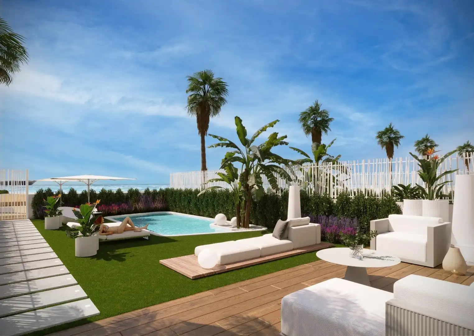 Terrassa de Apartament en venda en La Manga del Mar Menor