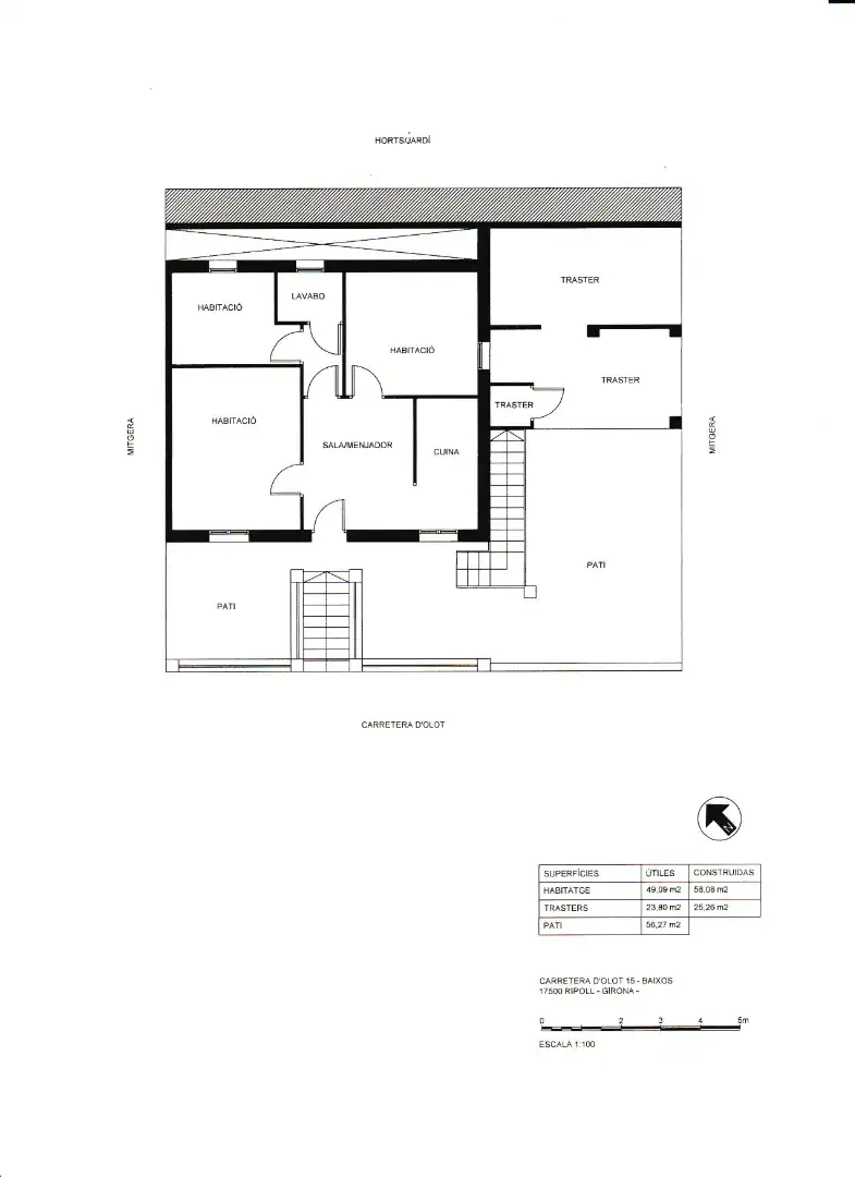 Wohnung zum Verkauf in Ripoll mit Privatgarten und Abstellraum