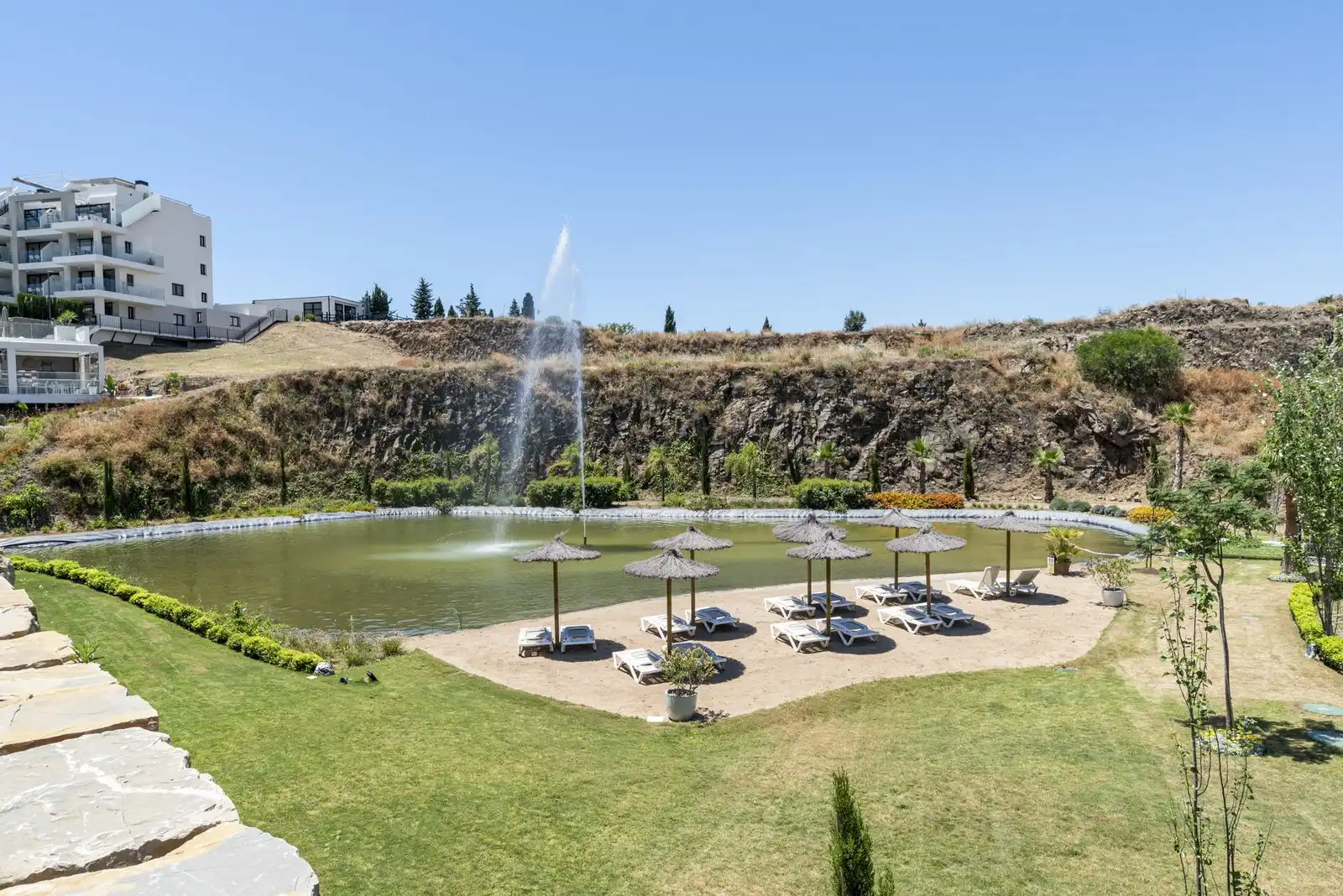 Jardín de Apartamento en venta en Mijas con Aire acondicionado, Terraza y Trastero