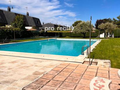 Swimming pool of Single-family semi-detached for sale in Galapagar  with Air Conditioner, Terrace and Swimming Pool