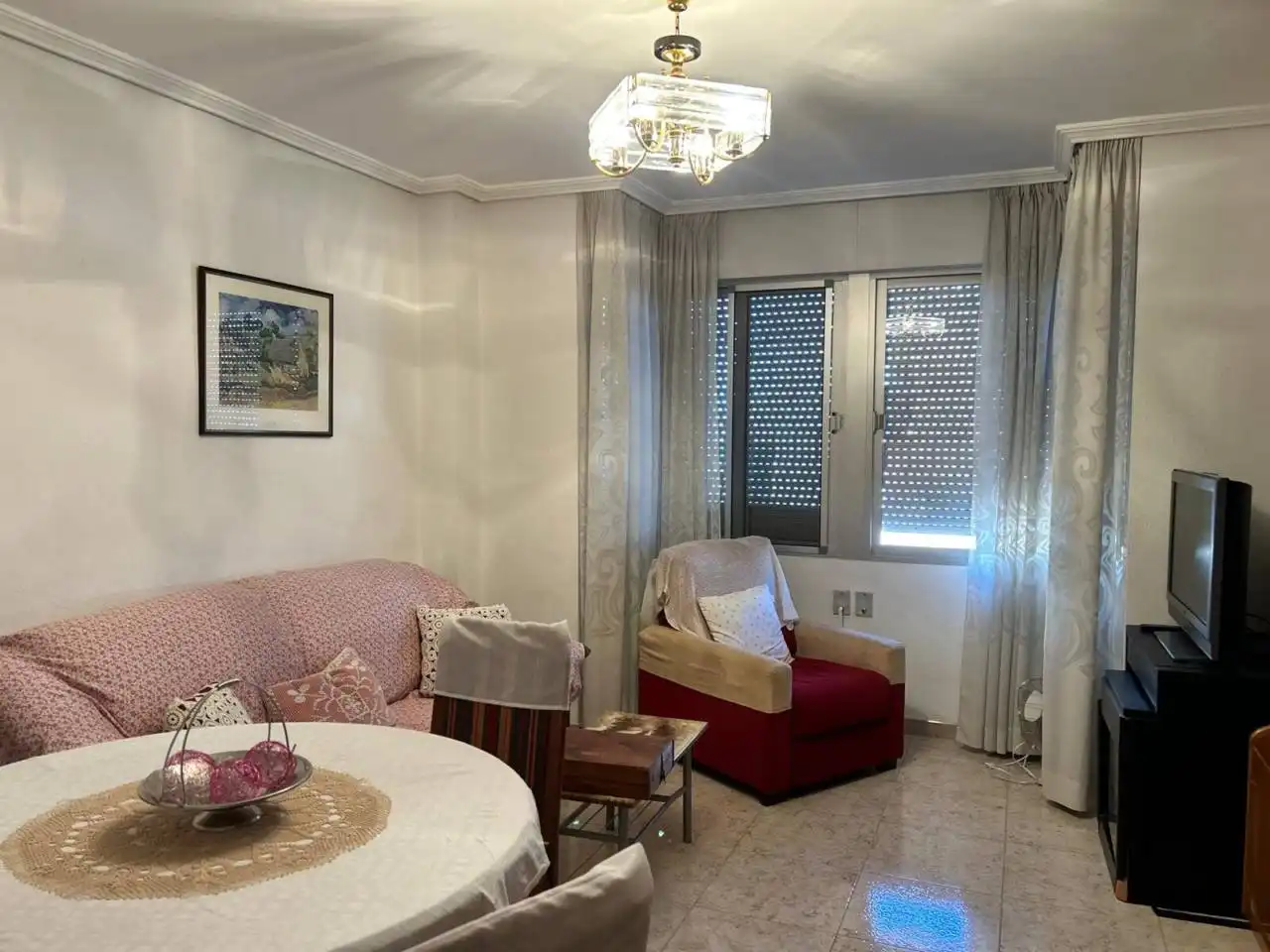 Sala d'estar de Casa o xalet en venda en Vila-real amb Aire condicionat, Terrassa i Moblat
