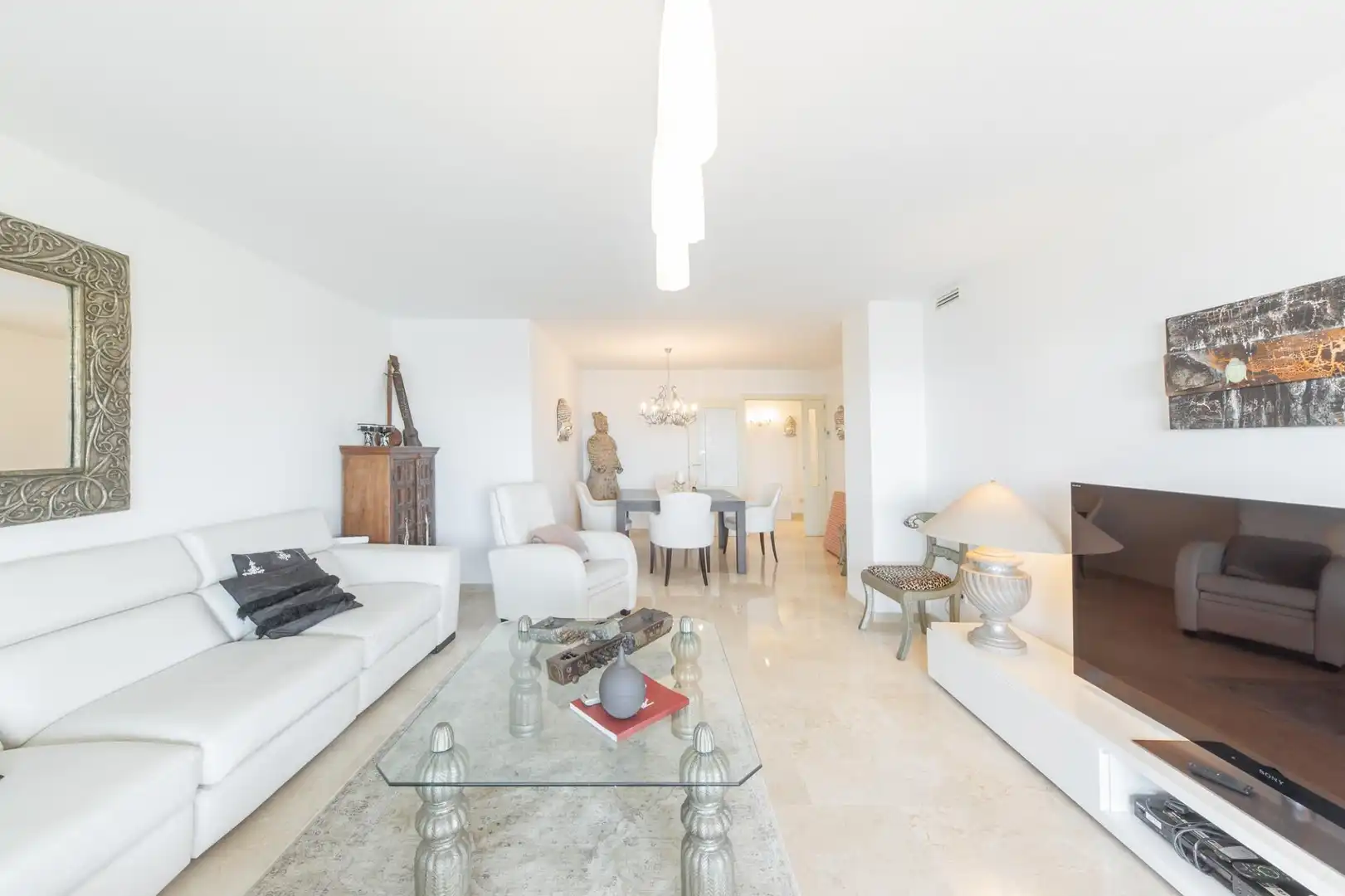 Wohnzimmer von Wohnung zur Miete in  Palma de Mallorca mit Klimaanlage, Heizung und Terrasse